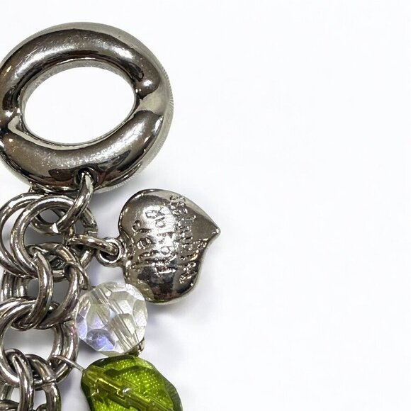 Her Royal Highness PRINCESS Charm Bracelet – Silver Tone, Crystal Beads, Toggle - Picture 8 of 11